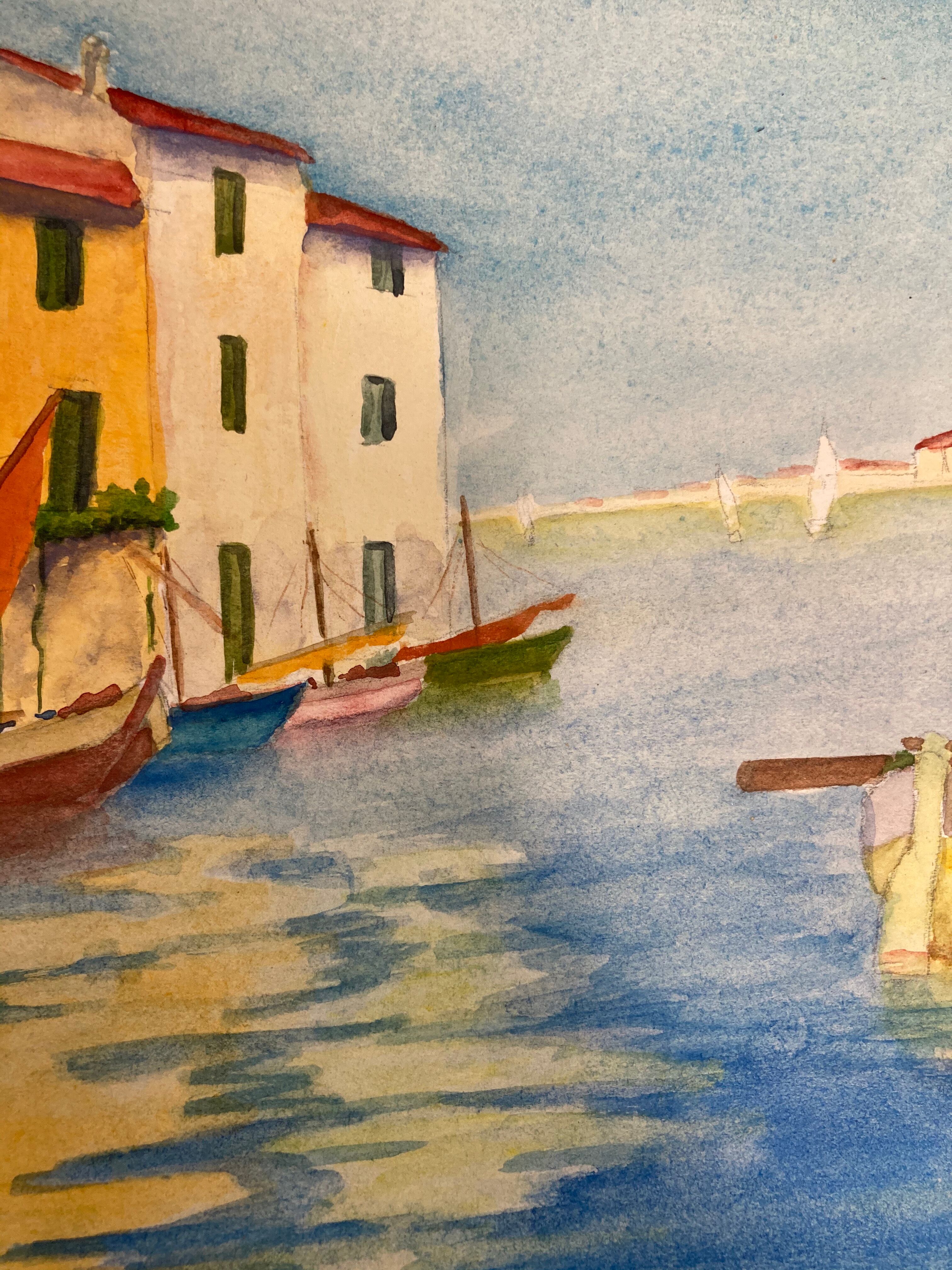 Aquarelle marine vintage