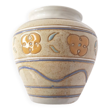 Petit vase numerote et signe