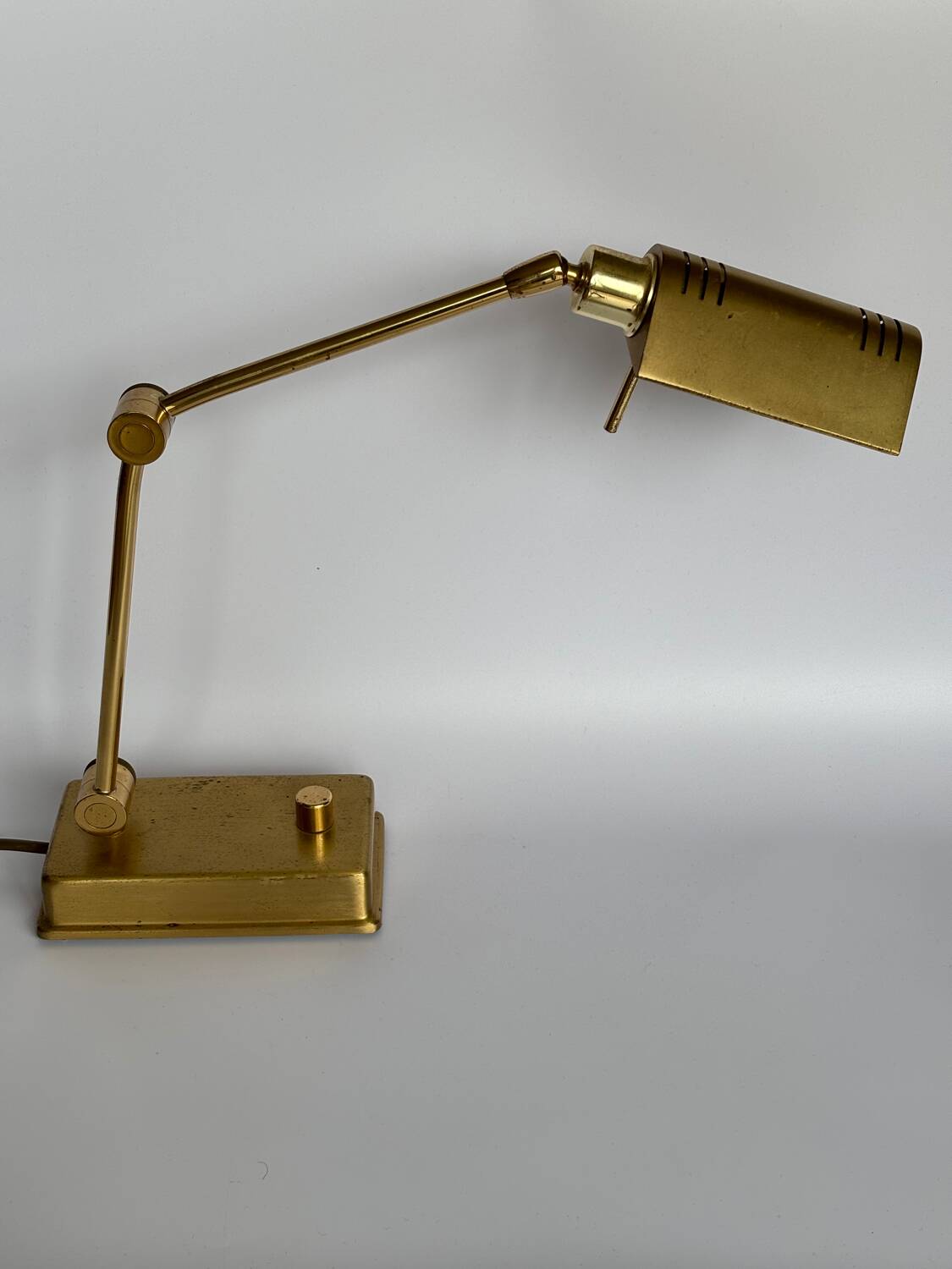 Vintage brass table lamp, Holtkötter Germany
