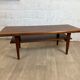 Vintage Scandinavian teak coffee table with double top, 60s