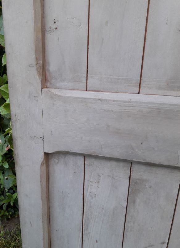 Wooden barn cellar or outbuilding door