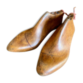 Pair of wooden shoe trees