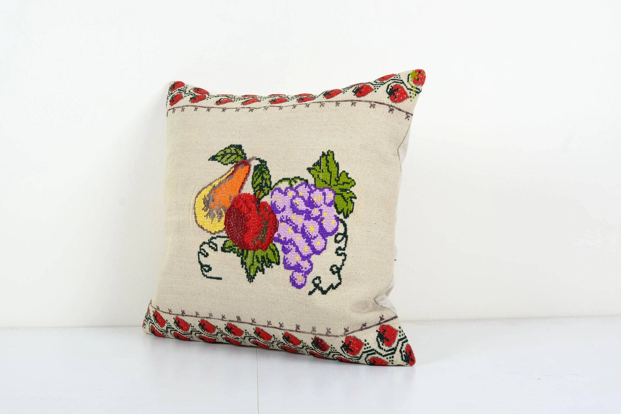 Vintage kilim cushion cover 51x56 cm