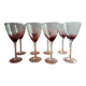 Serie de 8 verres a pieds vintage