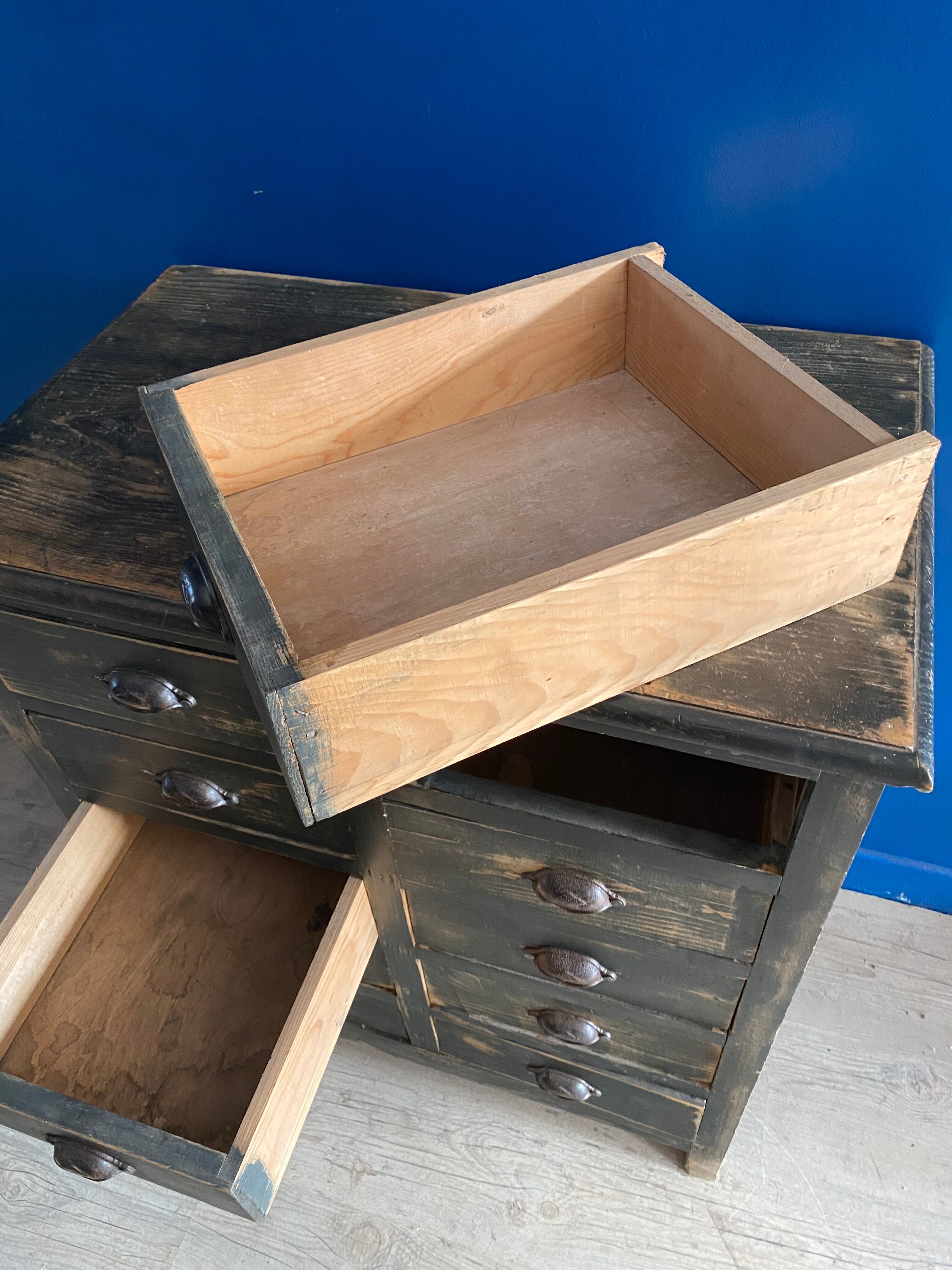 Old patinated craft furniture