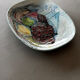 Ceramic bowl with abstract fruit patterns
