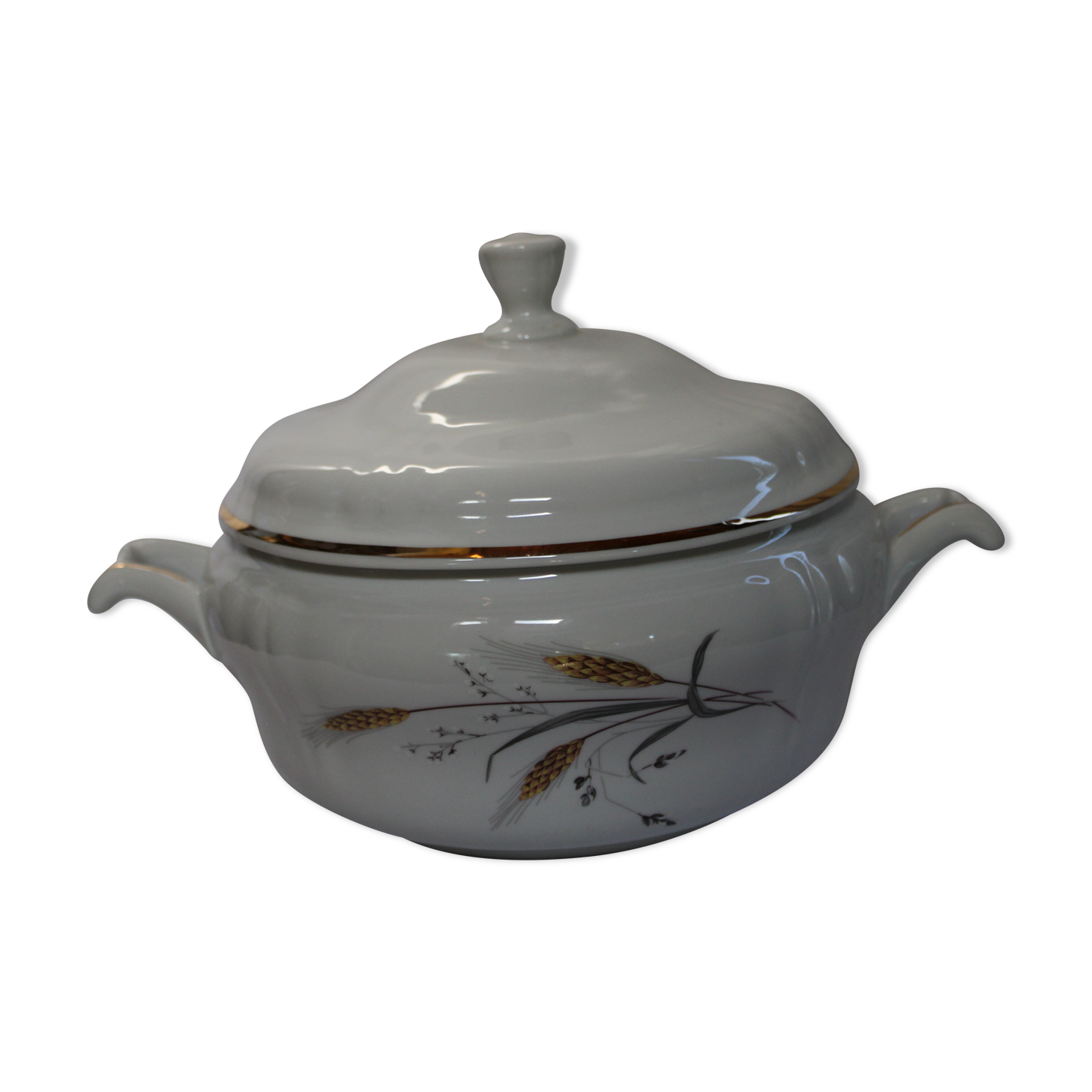 Soupière Légumier Décor épi de blé - Manufacture Royale - Porcelain