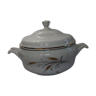 Soupière Légumier Décor épi de blé - Manufacture Royale - Porcelain