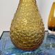 Large italian carafe in yellow empolised glass