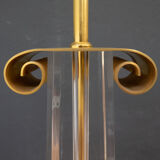 Les arcades lucite gold-plated brass table lamp