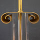 Les arcades lucite gold-plated brass table lamp