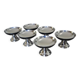 6 impeccables coupelles inox Guy Degrenne