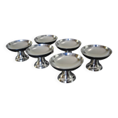 6 impeccables coupelles inox Guy Degrenne