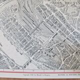 Map of Paris - Peltier Blondel La Rougery