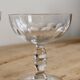 Vintage mismatched crystal cut champagne coupes - 1950s