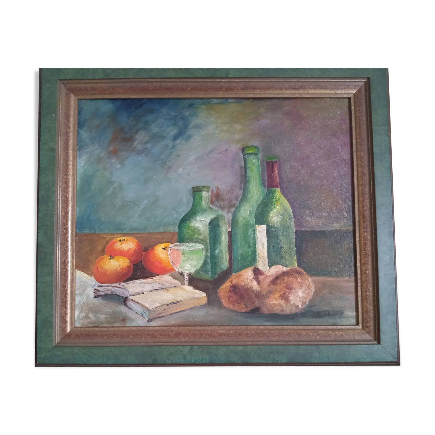 Oil on panel - Still life signed Donzé