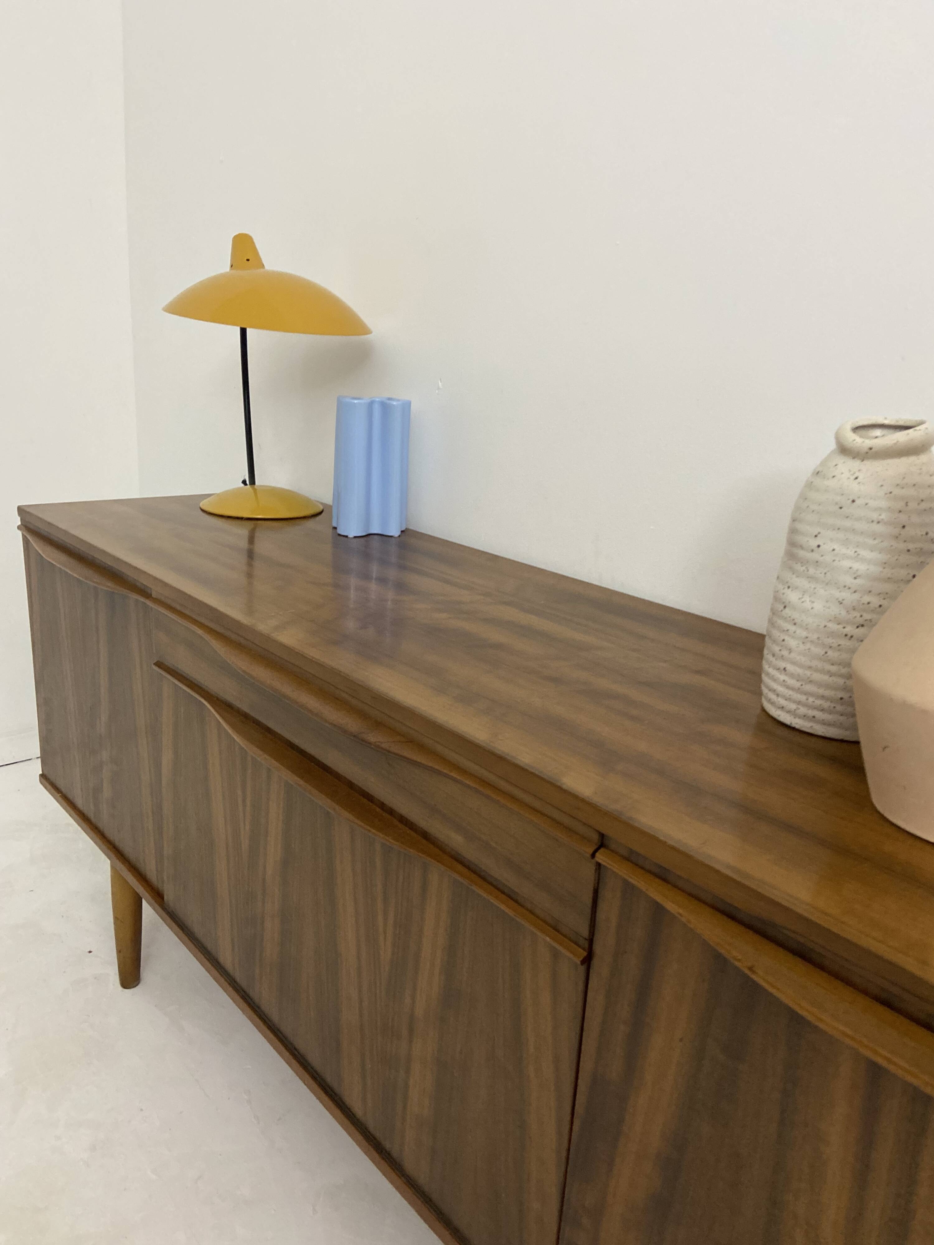 vintage walnut sideboard