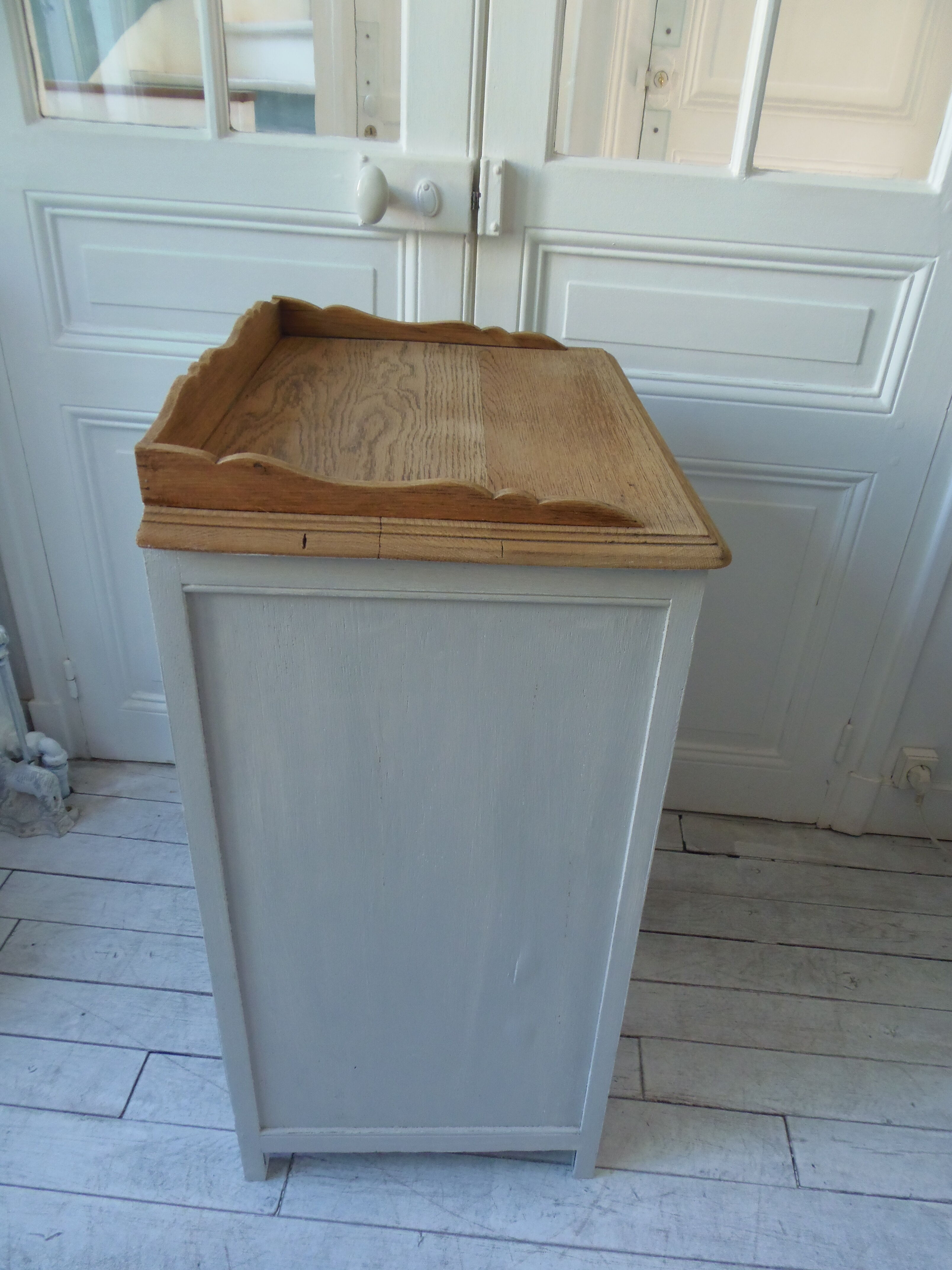 Art Deco confectioner's furniture patinated grey