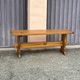 Solid wood bench, French craftsmanship, 113cm