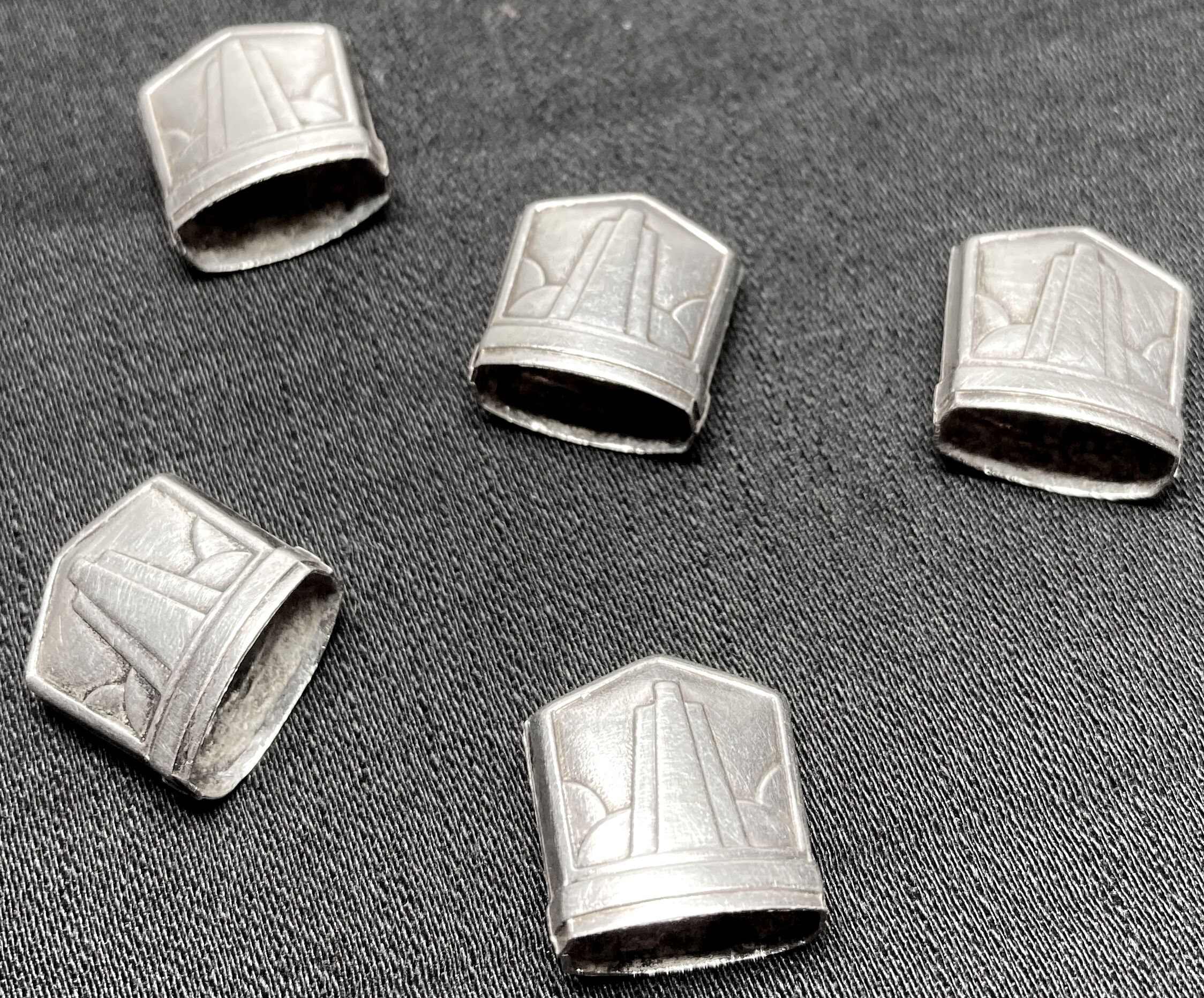 12 antique stainless steel dessert knives