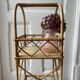 Vintage rattan bar or bottle holder