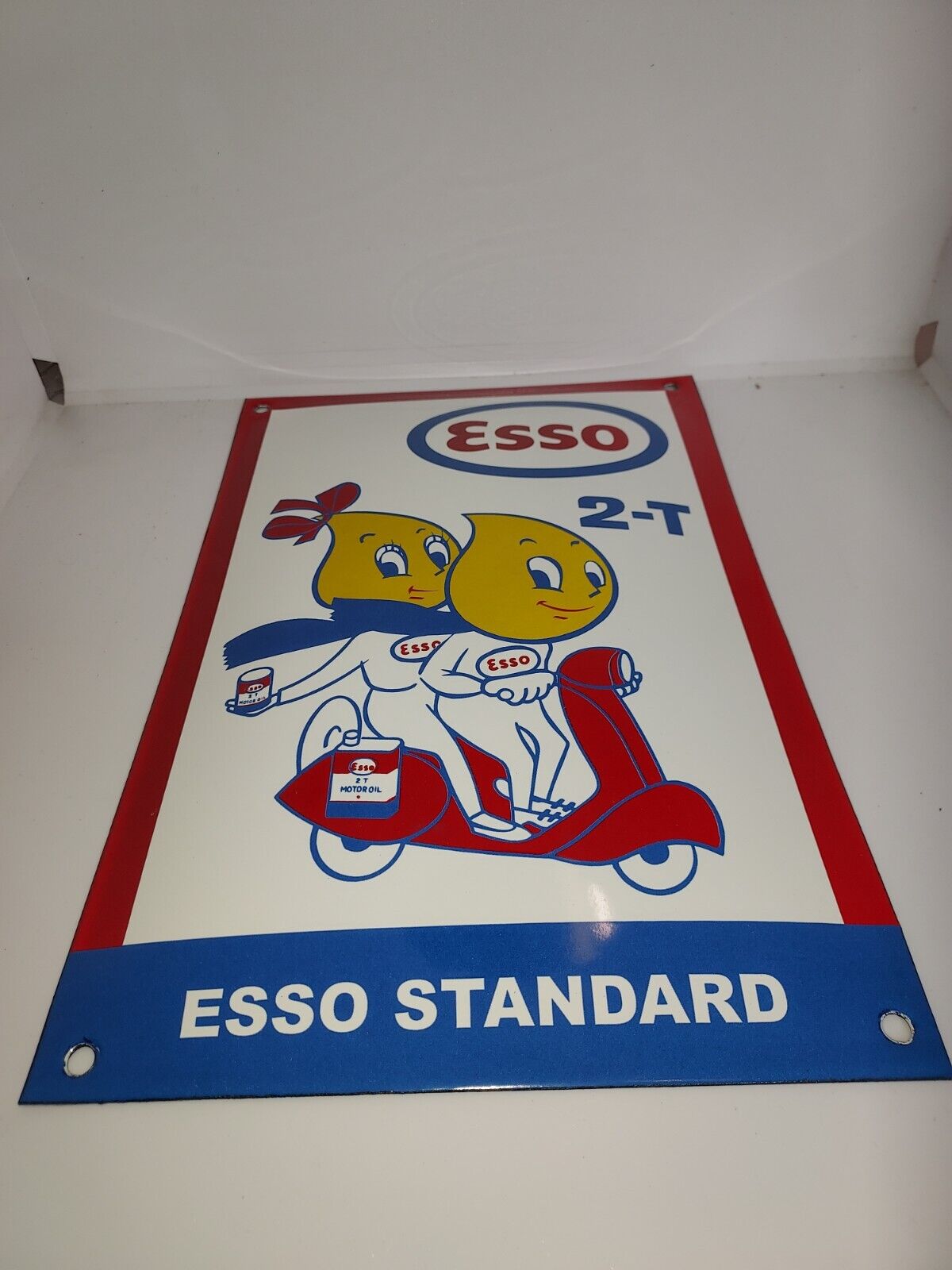 Esso enamelled plate