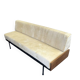 Daybed or Scandinavian bench in teak and steel from the 1970s.
