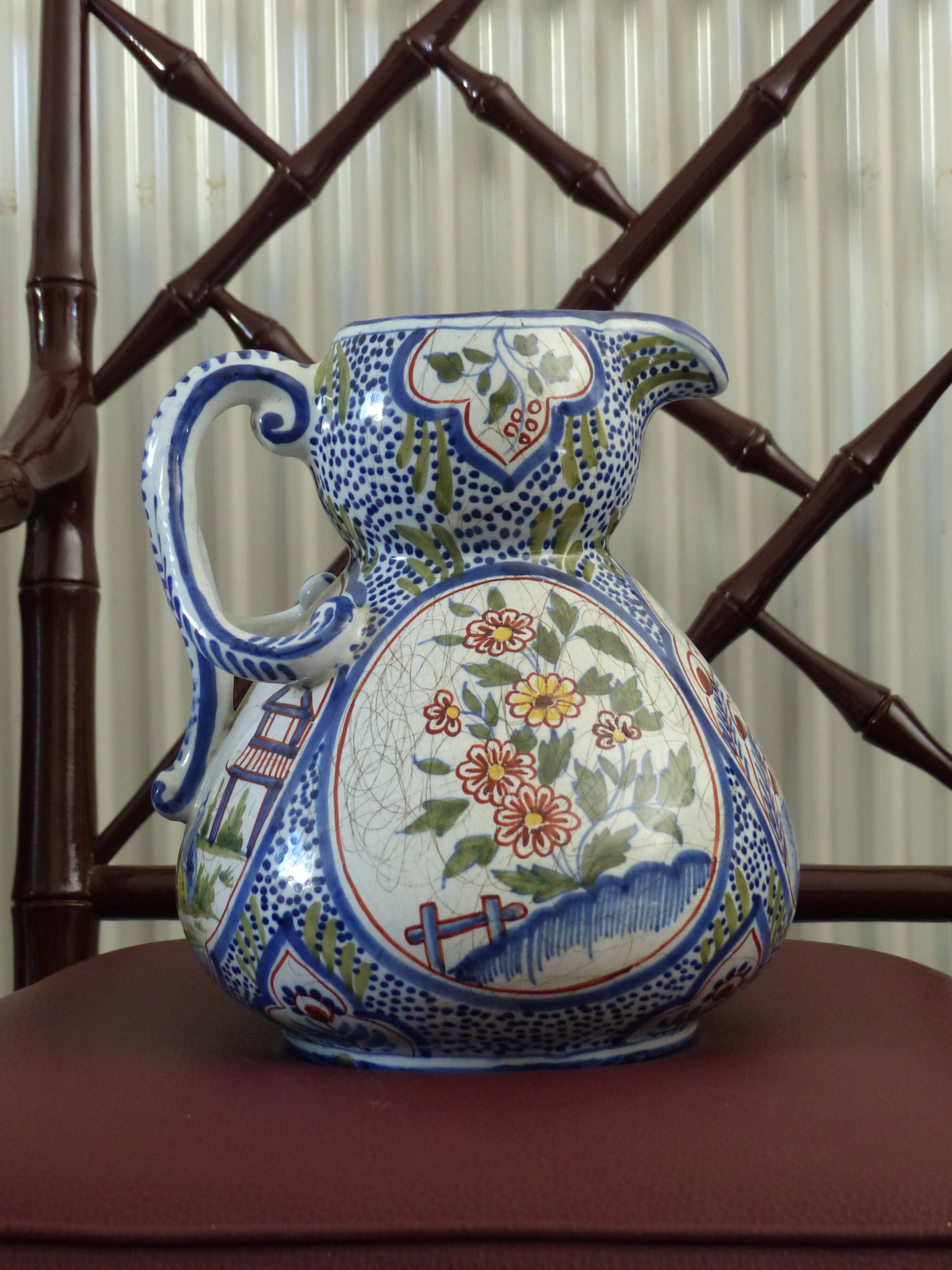 Old ceramic pitcher France.