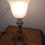 Art Deco brass lamp