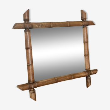 Bamboo-style mirror