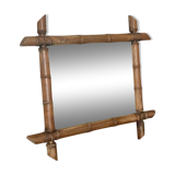 Bamboo style mirror