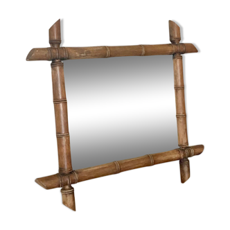 Bamboo style mirror