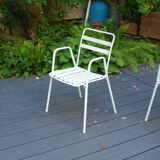Suite de 4 fauteuils de jardin Emu