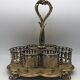 Servitor tray for glass in gilded metal, goldsmith christofle 19th century