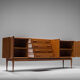 Buffet danois en teck par Gunnar Nielsen pour Tibergaard, années 1960