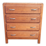 Art deco golden oak chest of drawers.
