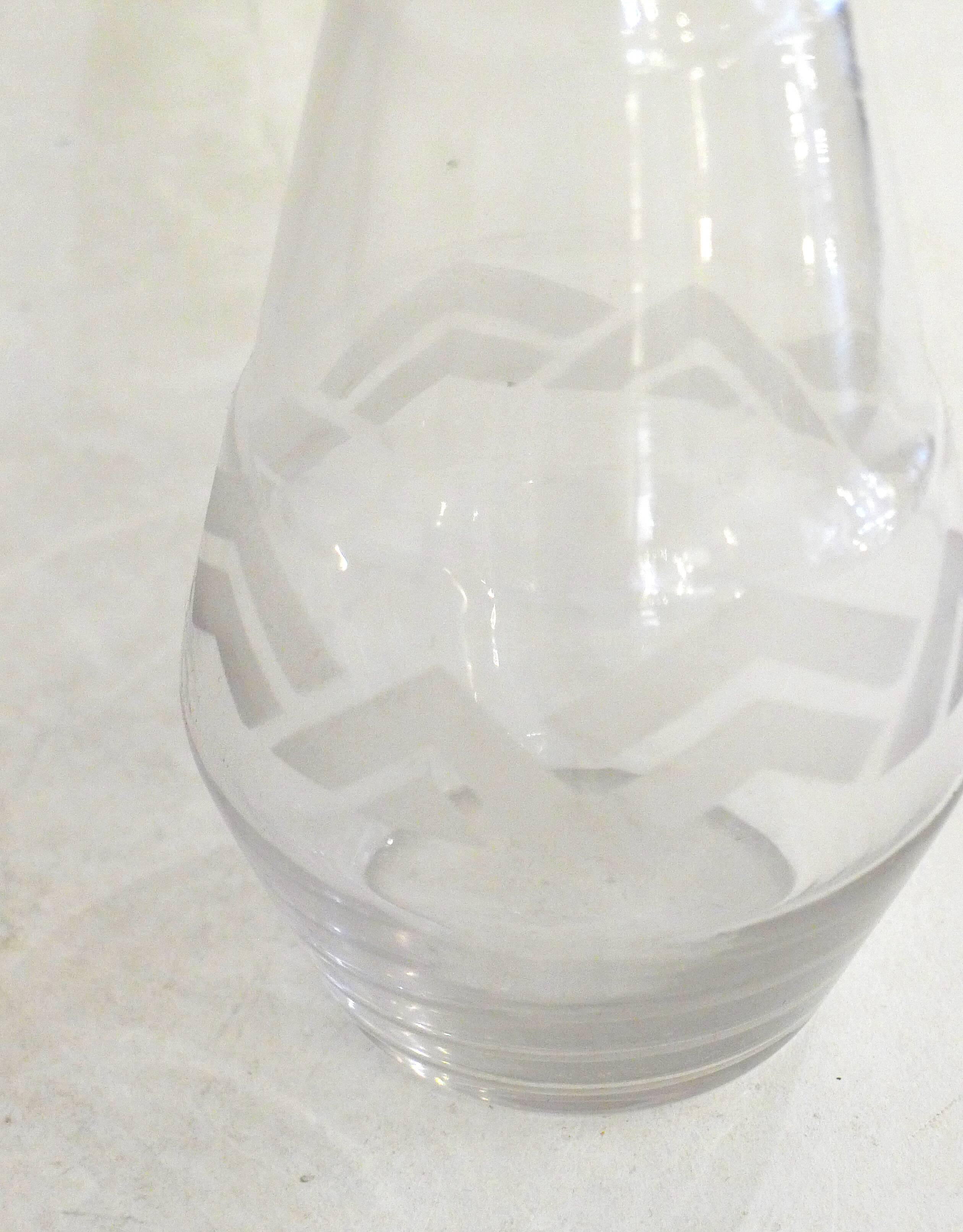 Art Deco liqueur set, glass & silver-plated metal ARGIT