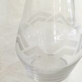 Art Deco liqueur set, glass & silver-plated metal ARGIT