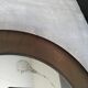 Smoked plastic round mirror 70s