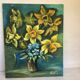 Tableau bouquet de fleurs huile sur toile signée