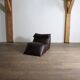 Le bambole chaise longue in brown leather By Mario Bellini for B&B Italia,
