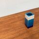 Mid-century Italian blue and white minimalist vase by Bitossi, 1960s.
