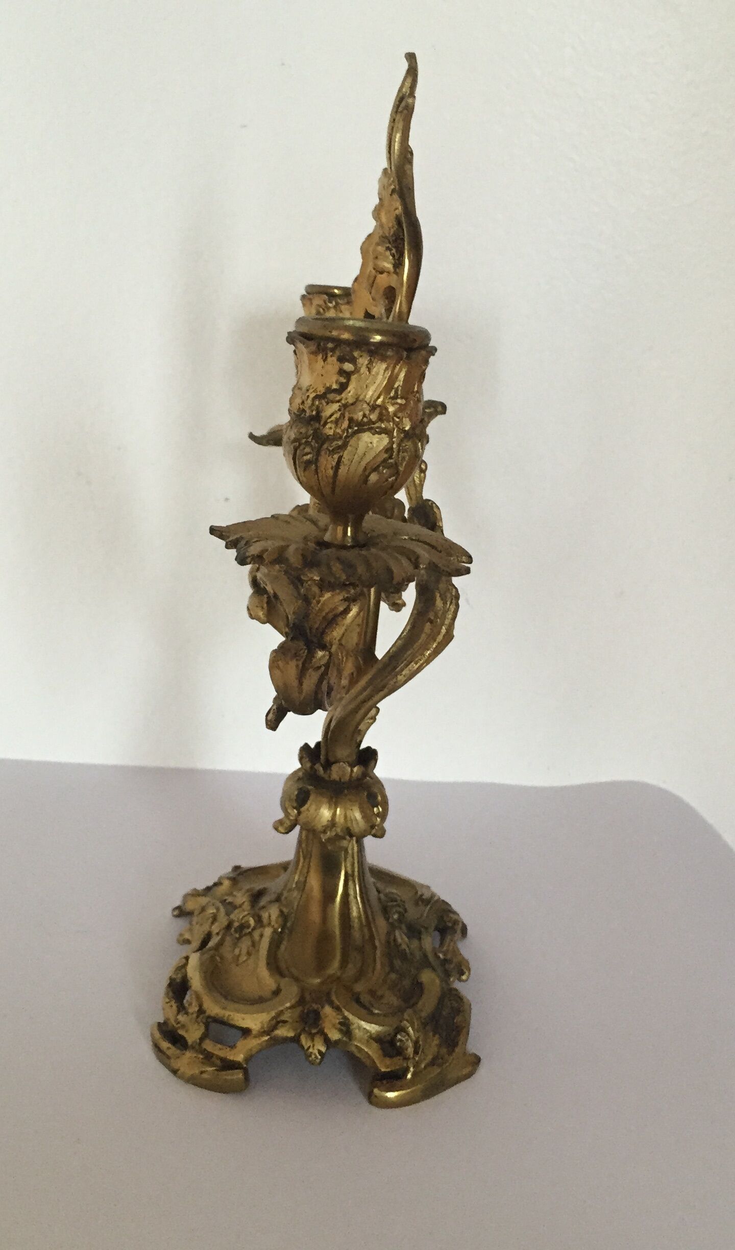 Paire de chandeliers en bronze