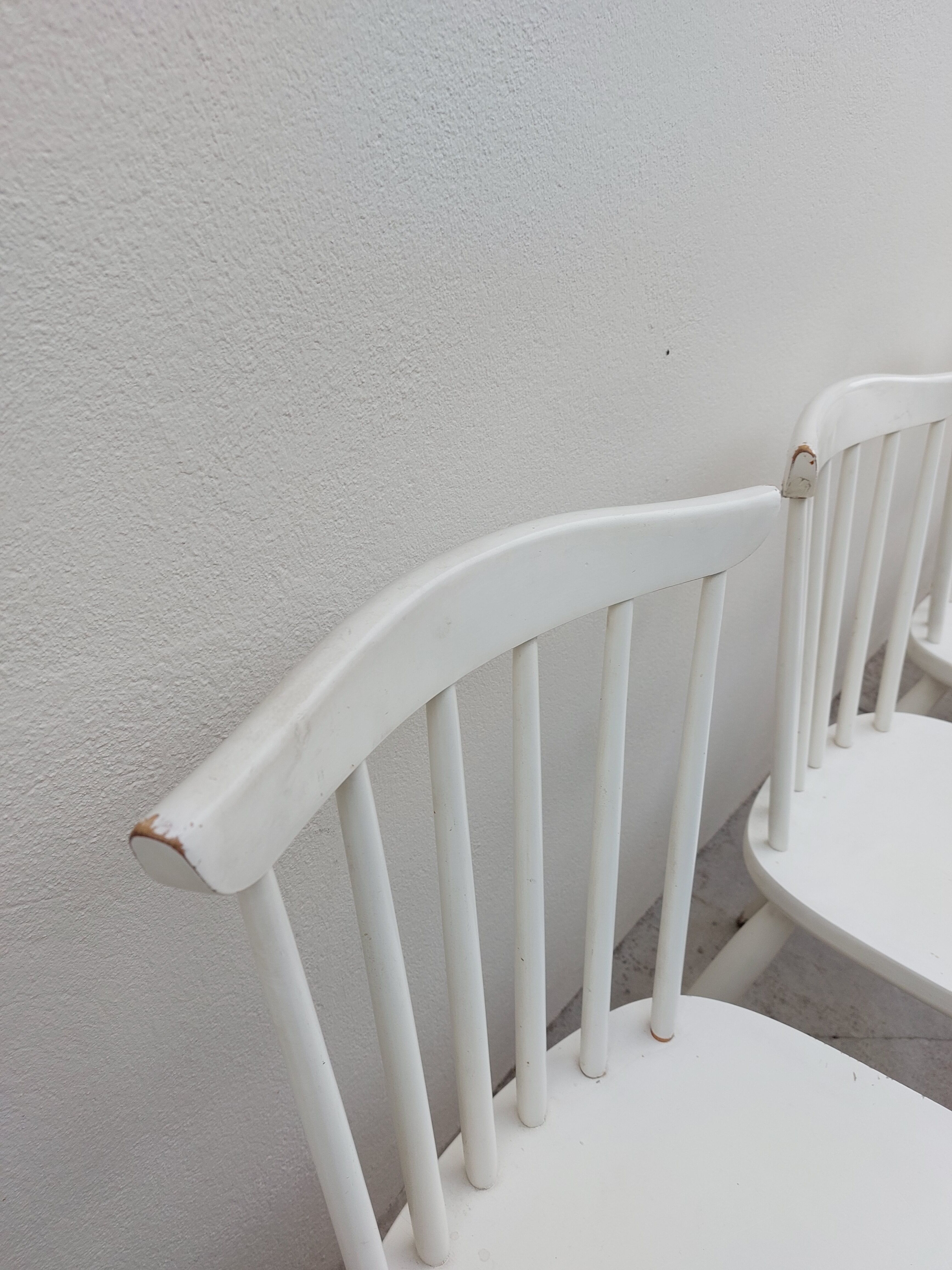 Série de 6 chaises de bistrot vintage