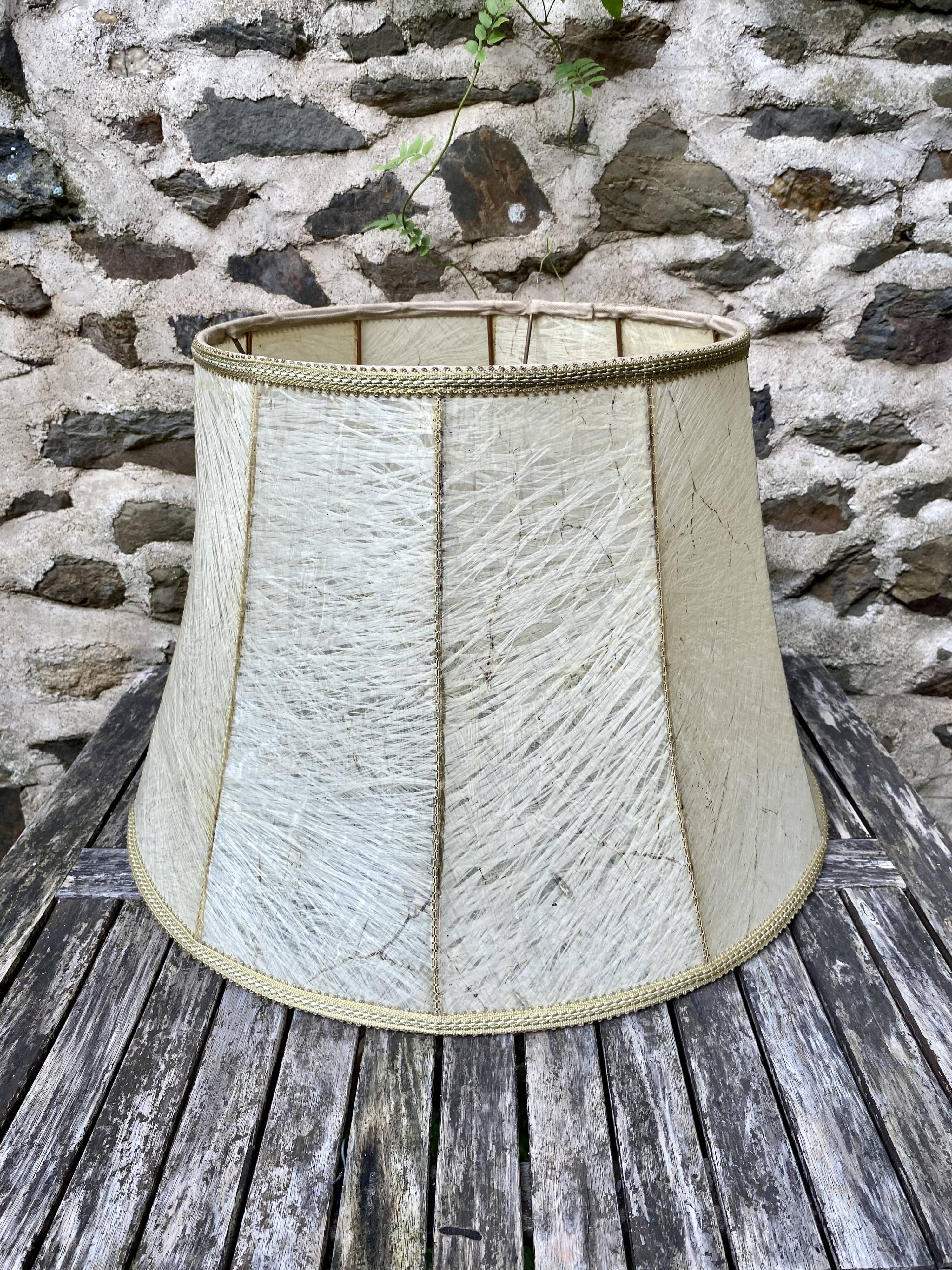 XXL leather lampshade