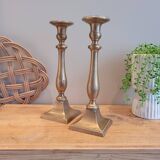 La Redoute x Selency pair of brass candle holders 28