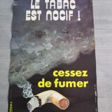 Affiche ratp ancienne delourme-contre le tabagisme-60x40