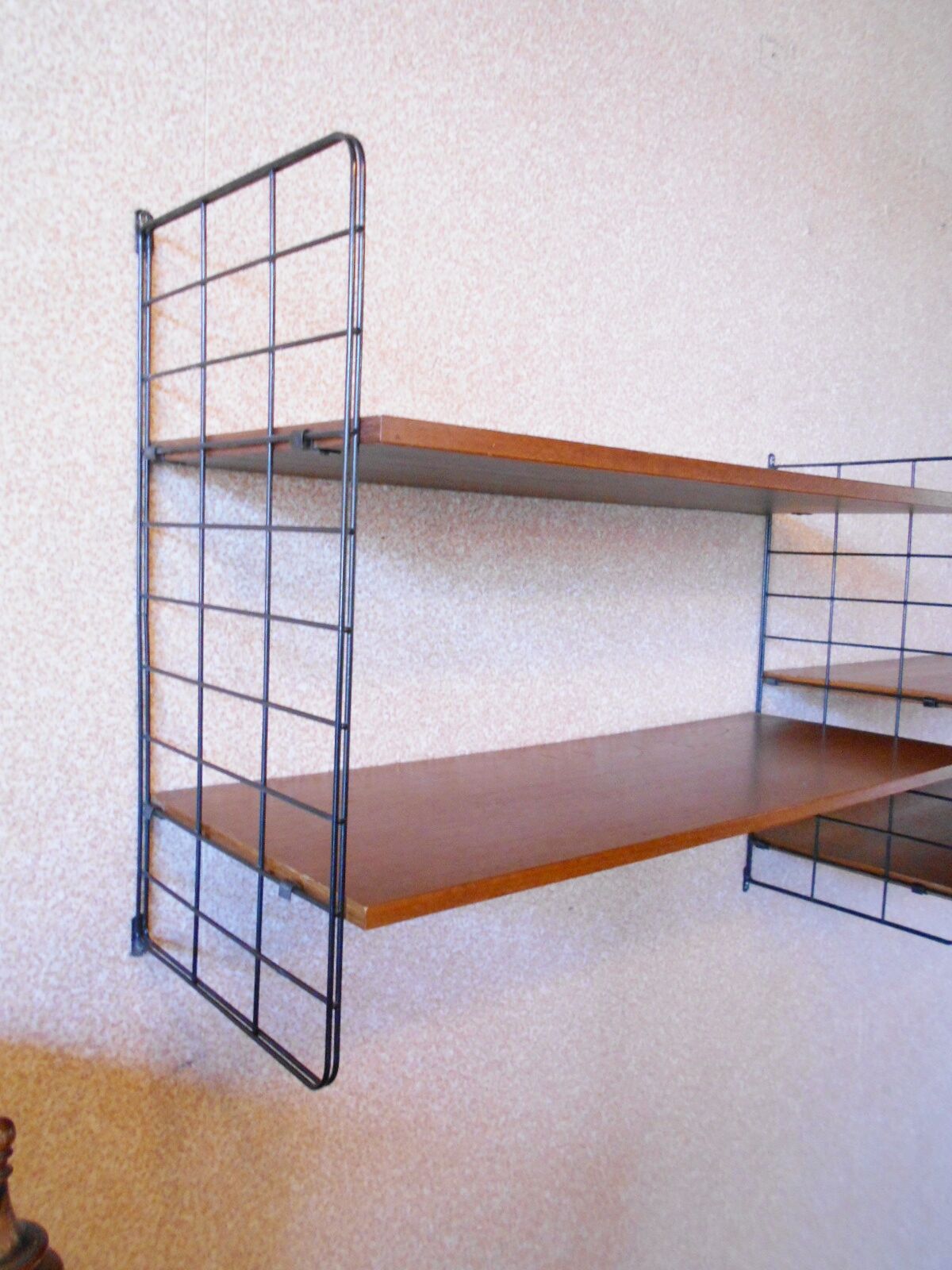Scandinavian teak wall shelves and modular teak