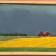 Original Swedish Oil on Canvas – "Approaching Storm" by Astrid Larje – Signed – Vintage and Framed – 43 × 30 cm (16.9" × 11.8")