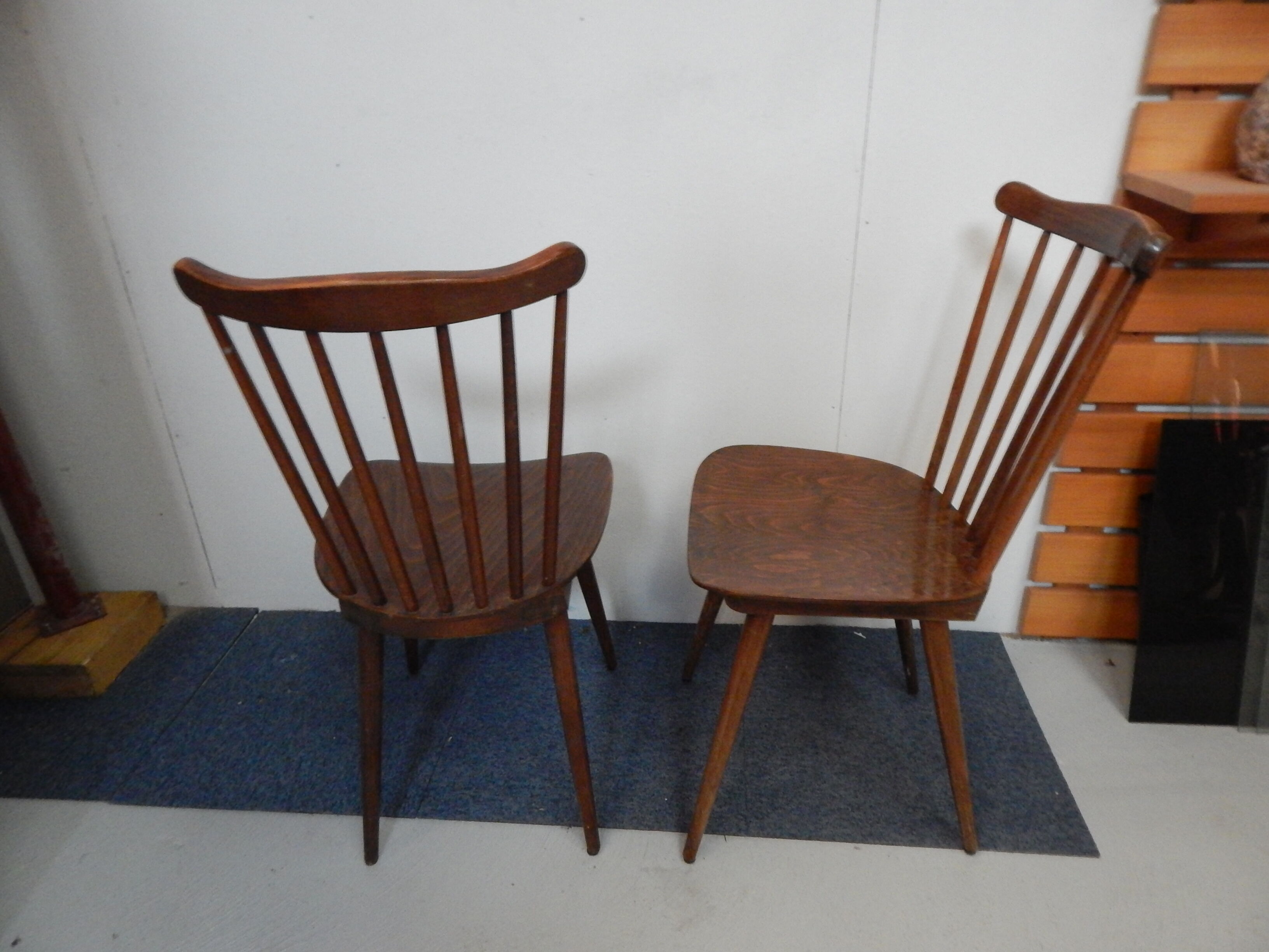 Pair of vintage Baumann chairs model minuet years 50/60